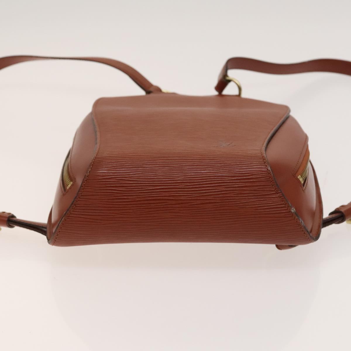 LOUIS VUITTON Epi Mabillon Backpack Brown M52233 LV Auth ep9502