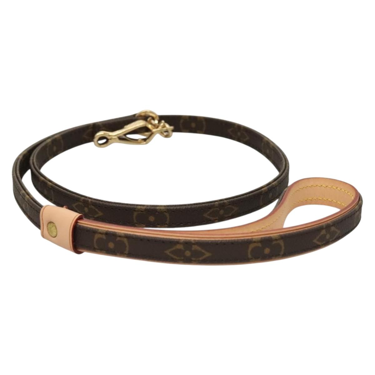 LOUIS VUITTON Monogram Less Baxter MM Dog Leash M58056 LV Auth ep9522V