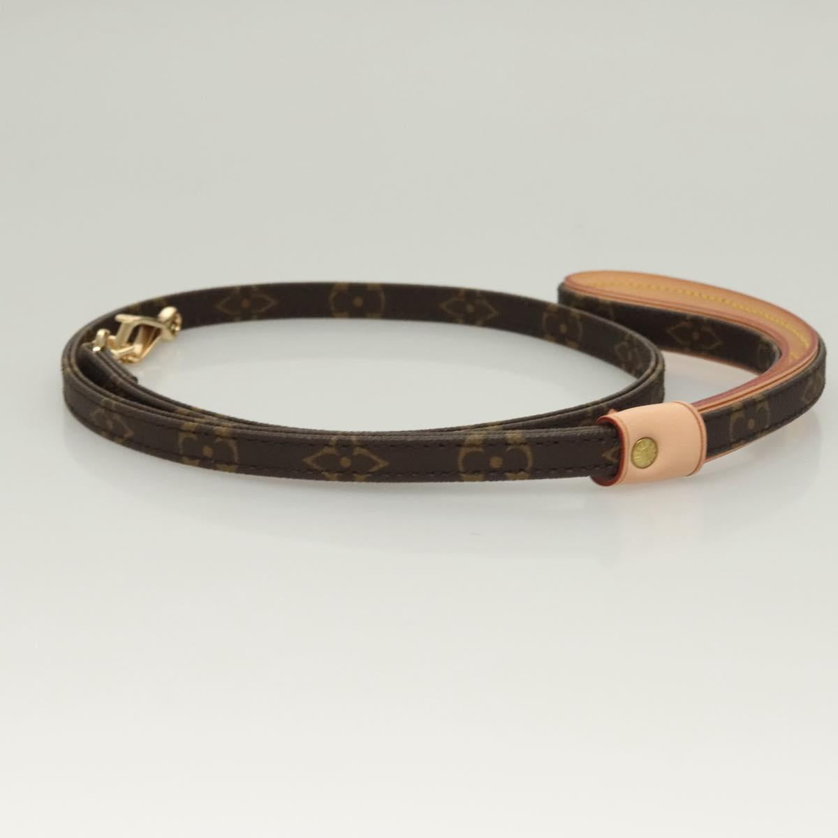 LOUIS VUITTON Monogram Less Baxter MM Dog Leash M58056 LV Auth ep9522V