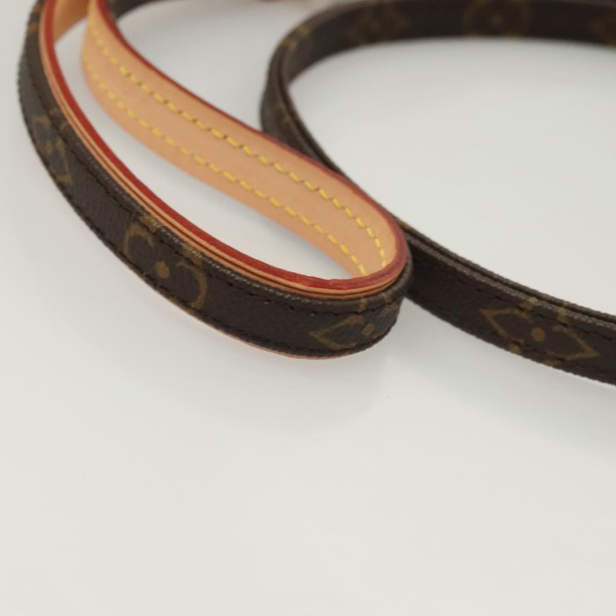 LOUIS VUITTON Monogram Less Baxter MM Dog Leash M58056 LV Auth ep9522V