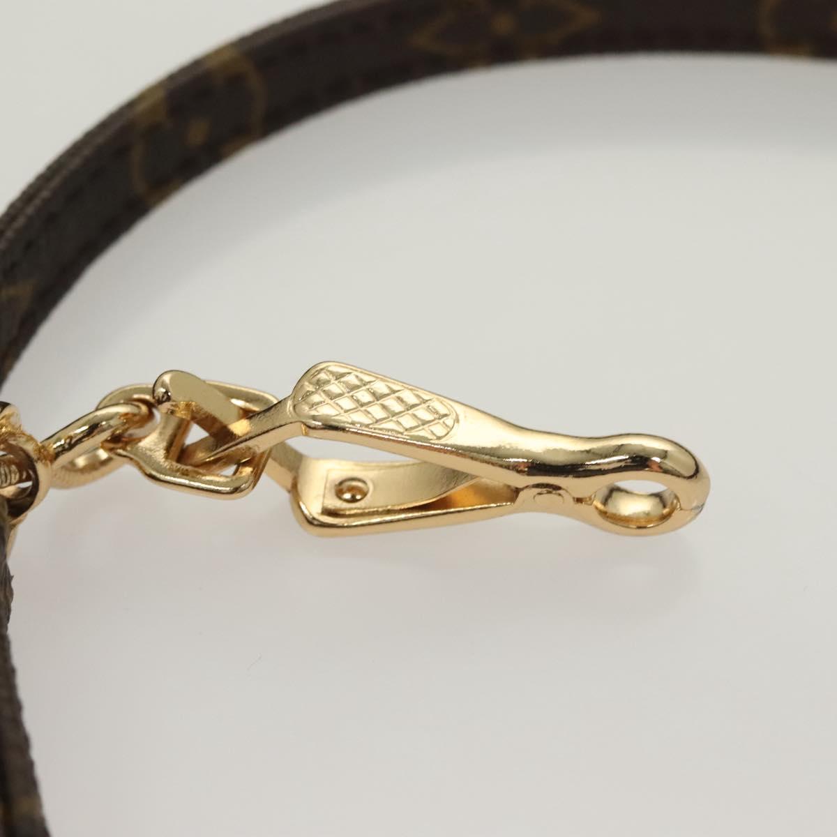 LOUIS VUITTON Monogram Less Baxter MM Dog Leash M58056 LV Auth ep9522V