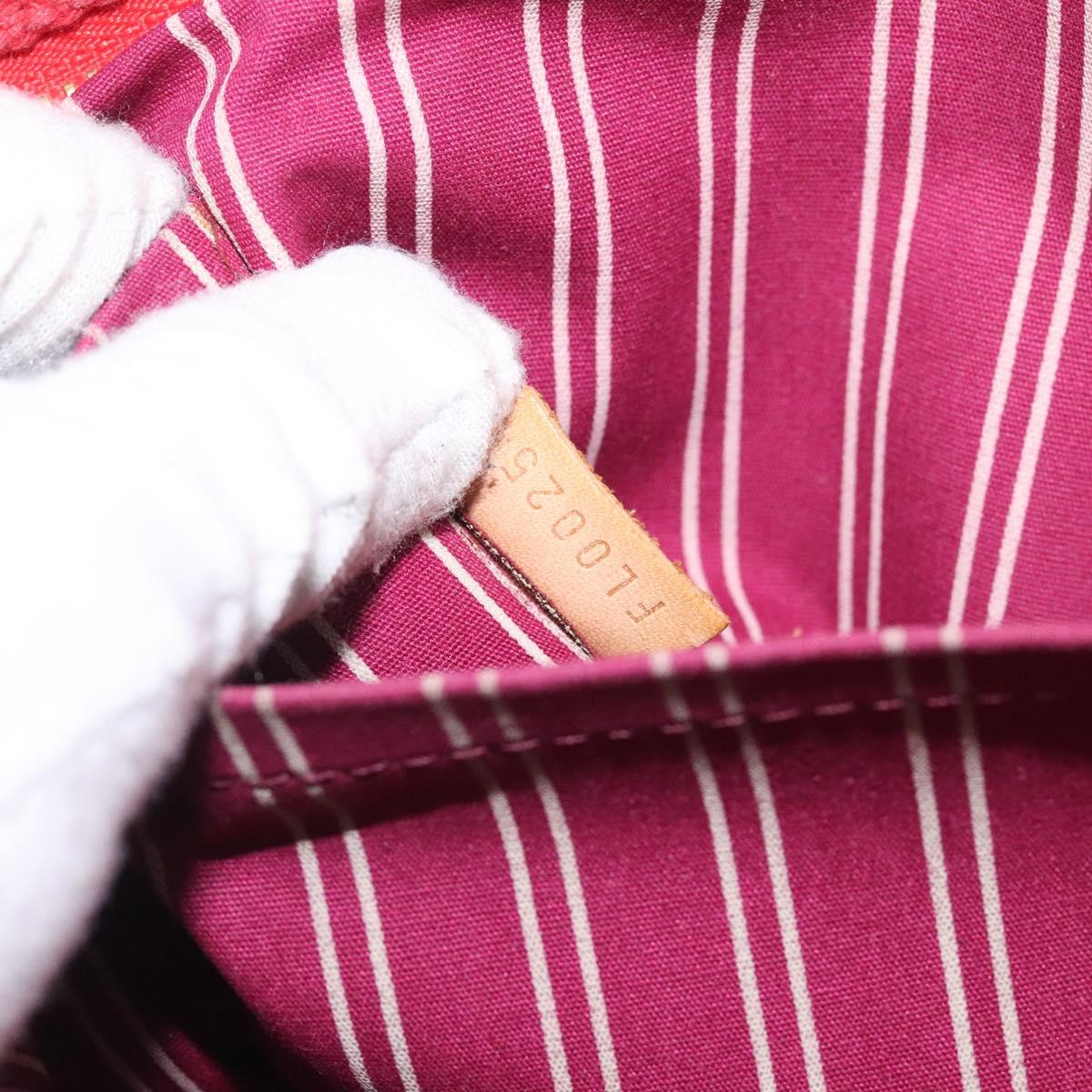 LOUIS VUITTON Antigua Cabas PM Tote Bag Canvas Rouge M40037 LV Auth ep9539