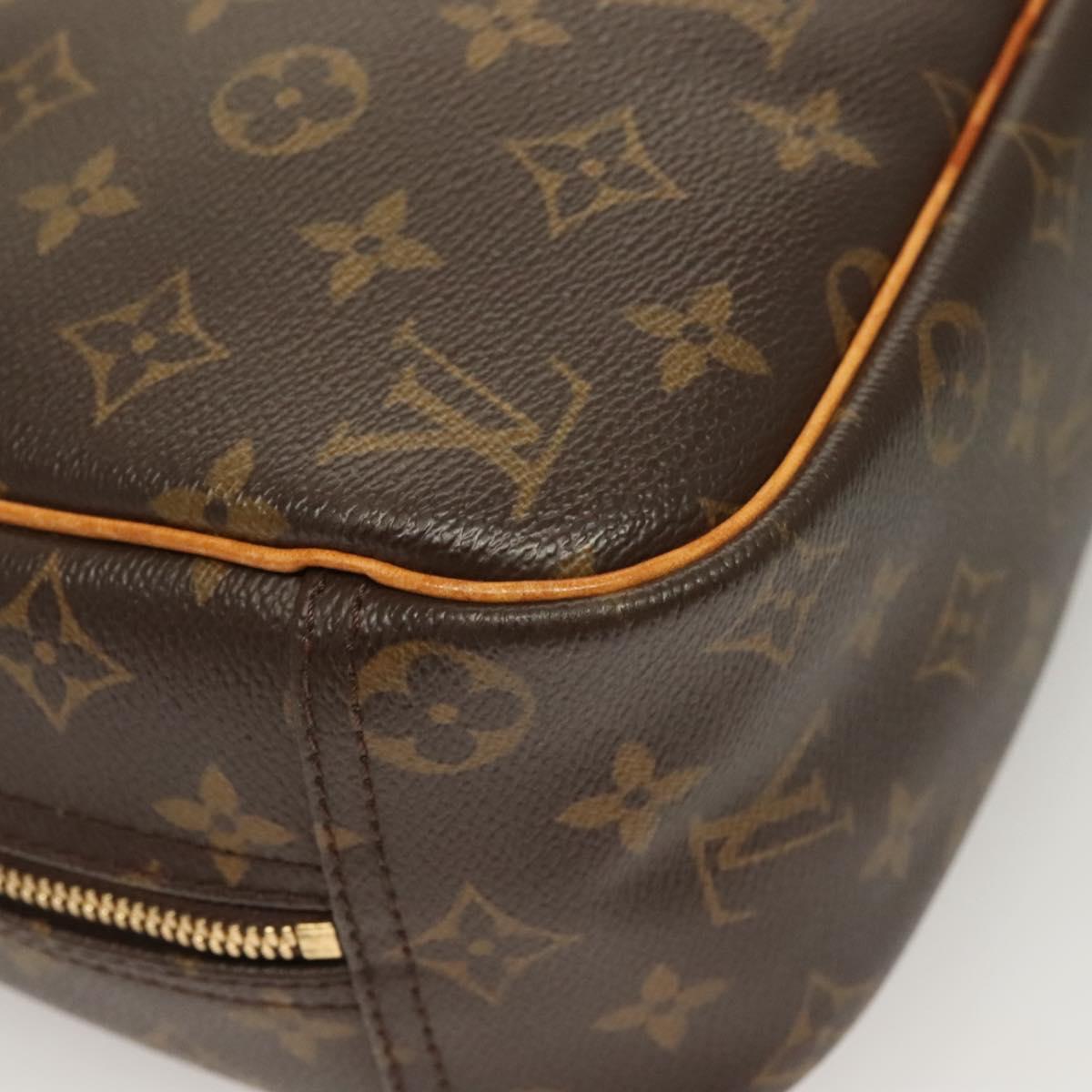 LOUIS VUITTON Monogram Trouville Hand Bag M42228 LV Auth ep9540