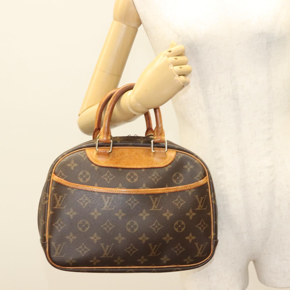 LOUIS VUITTON Monogram Trouville Hand Bag M42228 LV Auth ep9540