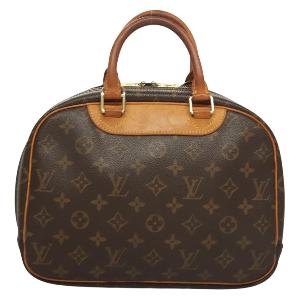 LOUIS VUITTON Monogram Trouville Hand Bag M42228 LV Auth ep9540