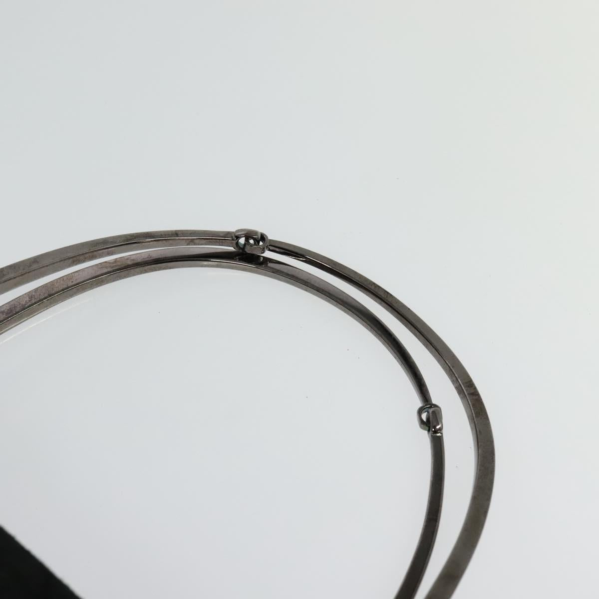 GUCCI Hand Bag Suede Black Silver 002 1025 Auth ep9555