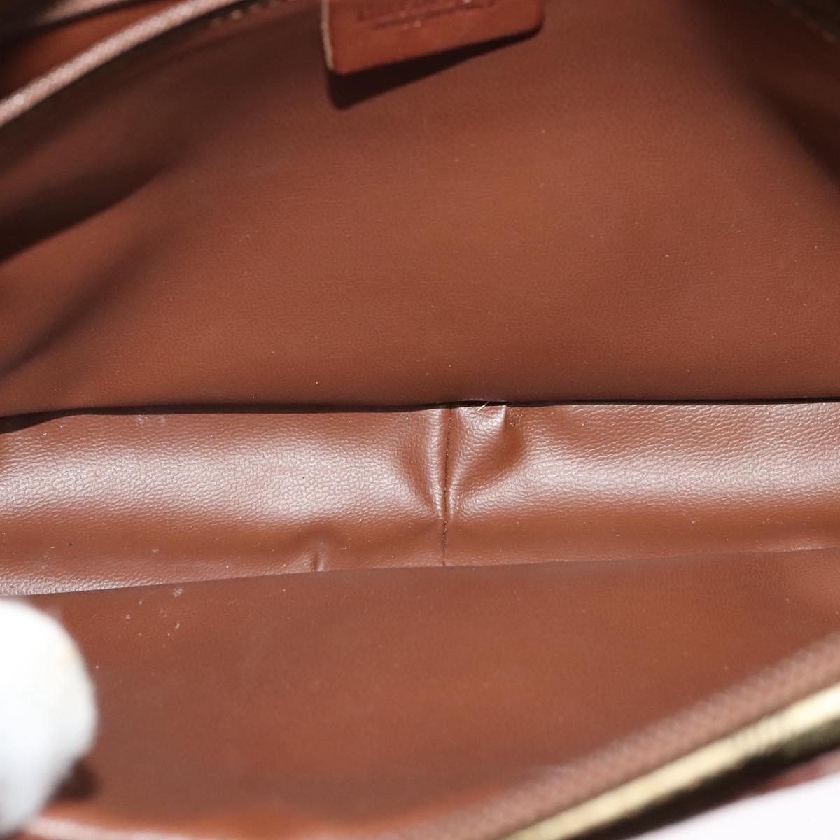 Burberrys Nova Check Clutch Bag PVC Beige Gold Auth ep9636