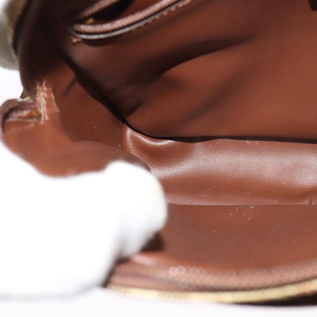 Burberrys Nova Check Clutch Bag PVC Beige Gold Auth ep9636