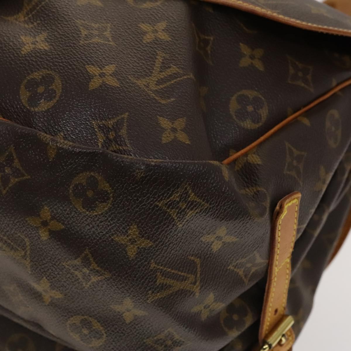 LOUIS VUITTON Monogram Saumur 35 Shoulder Bag M42254 LV Auth ep9649