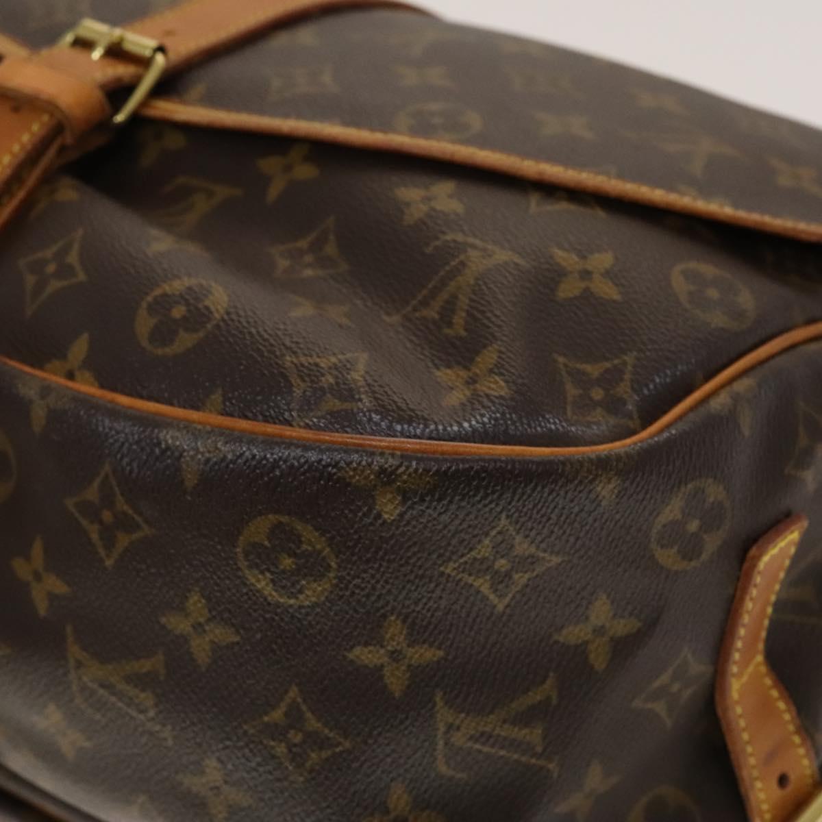 LOUIS VUITTON Monogram Saumur 35 Shoulder Bag M42254 LV Auth ep9649