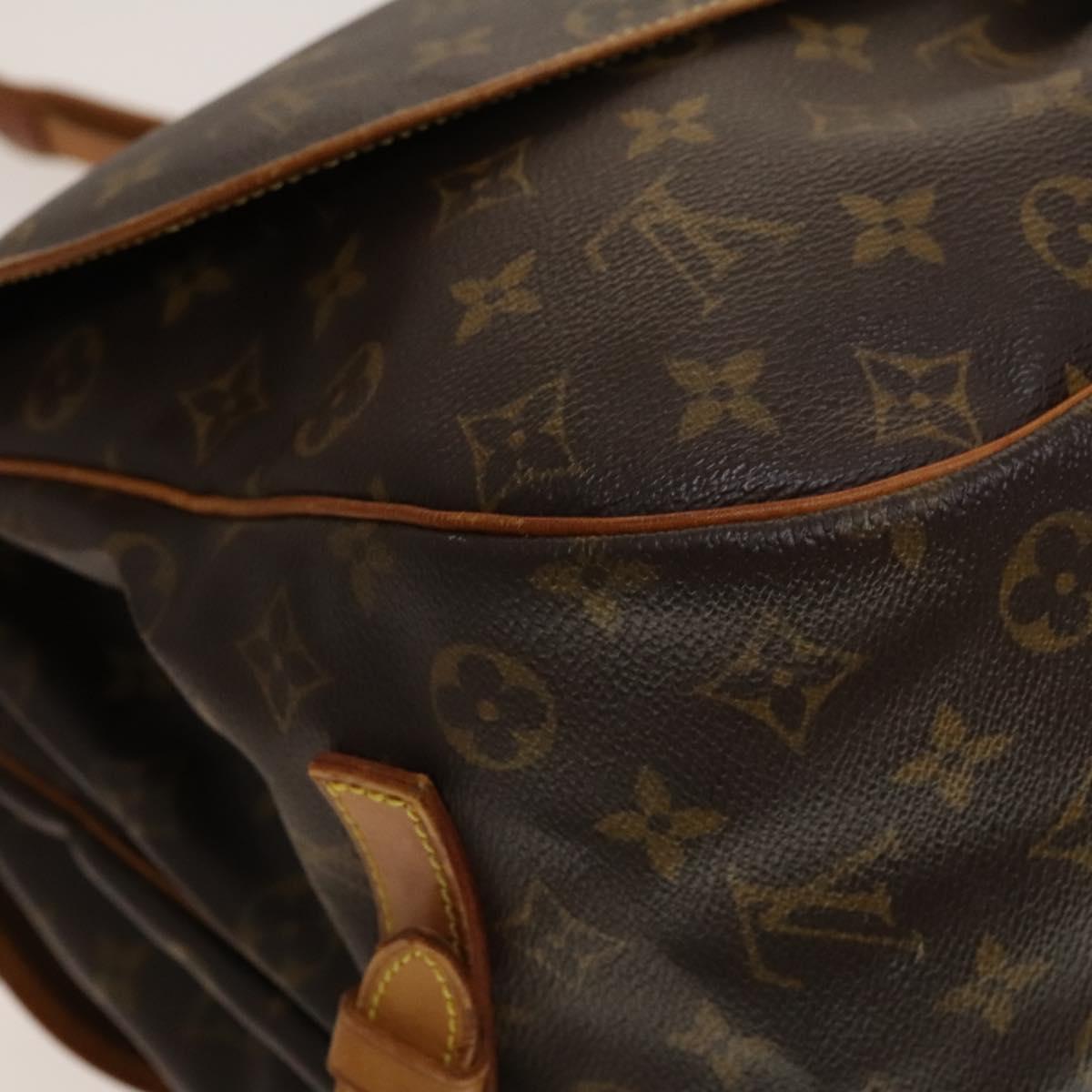 LOUIS VUITTON Monogram Saumur 35 Shoulder Bag M42254 LV Auth ep9649
