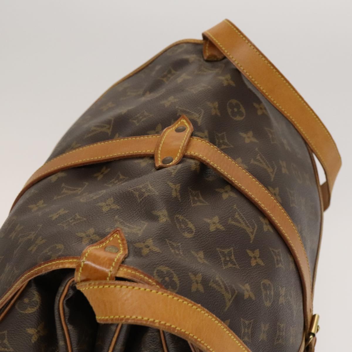 LOUIS VUITTON Monogram Saumur 35 Shoulder Bag M42254 LV Auth ep9649