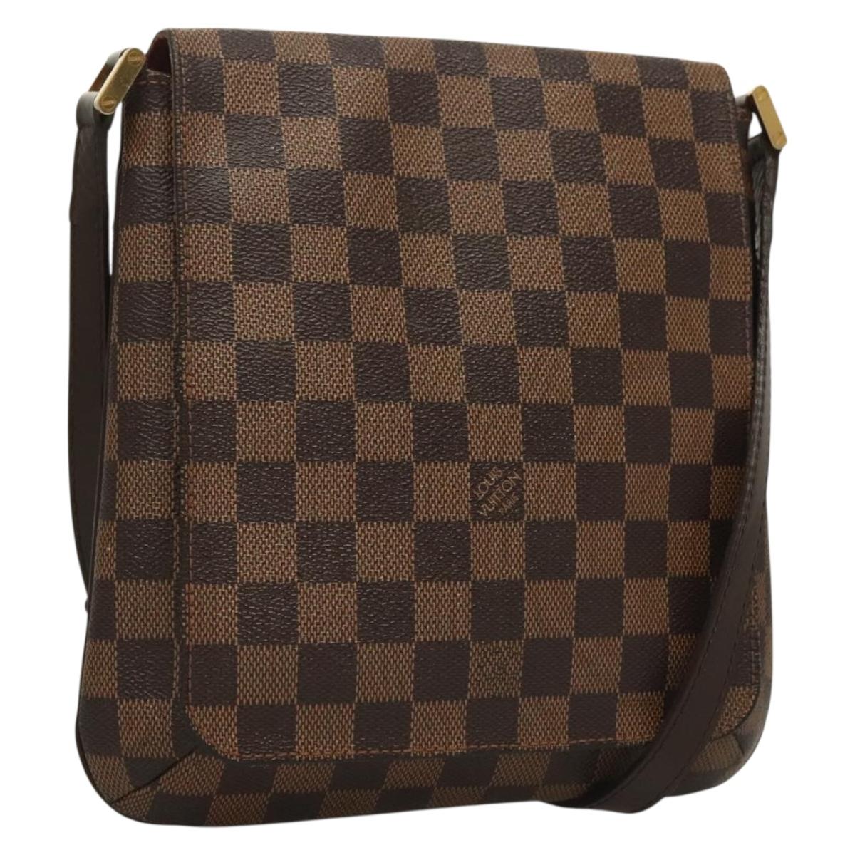 LOUIS VUITTON Damier Ebene Musette Salsa Long Shoulder Bag N51300 Auth ep9668