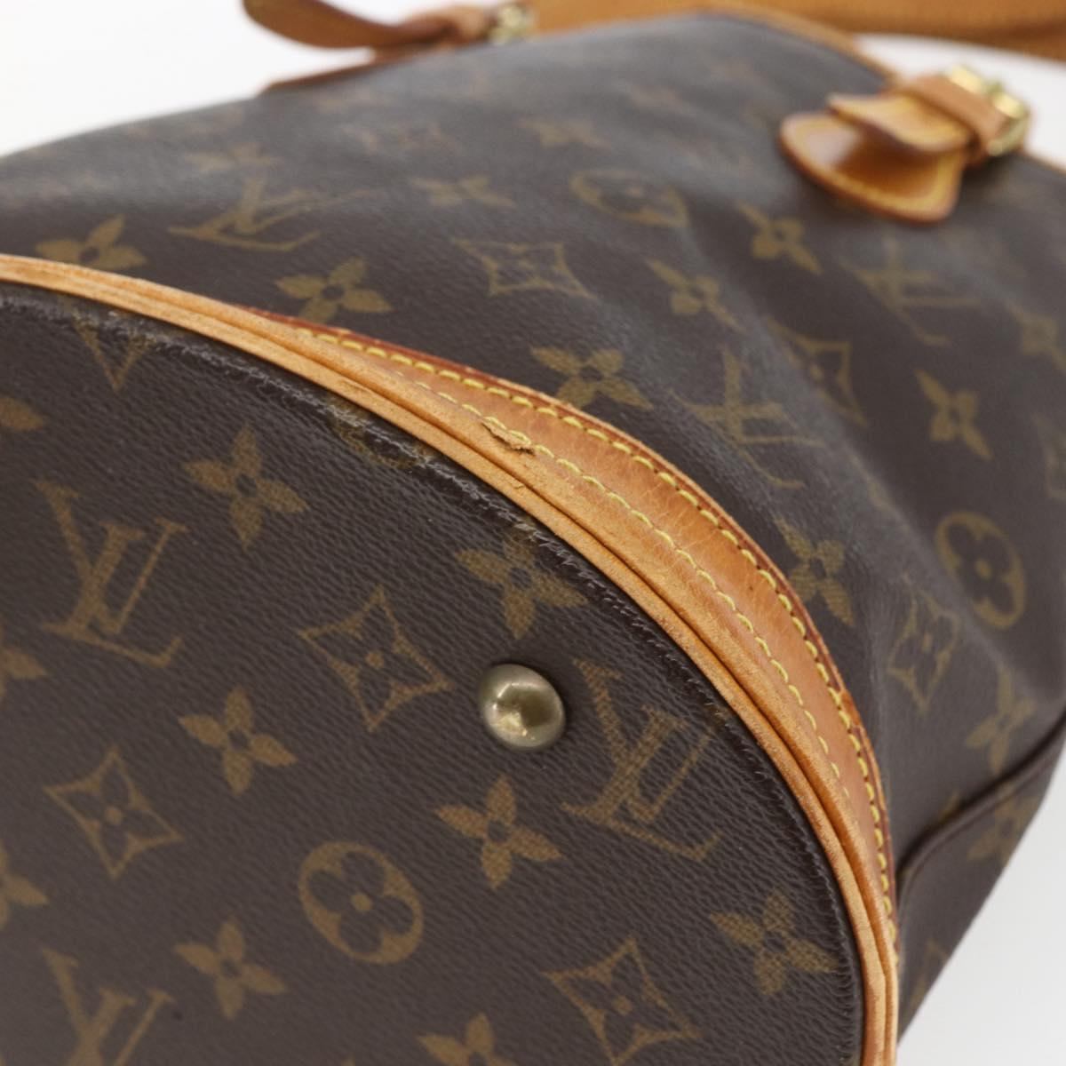 LOUIS VUITTON Monogram Bucket PM Shoulder Bag M42238 LV Auth ep9673