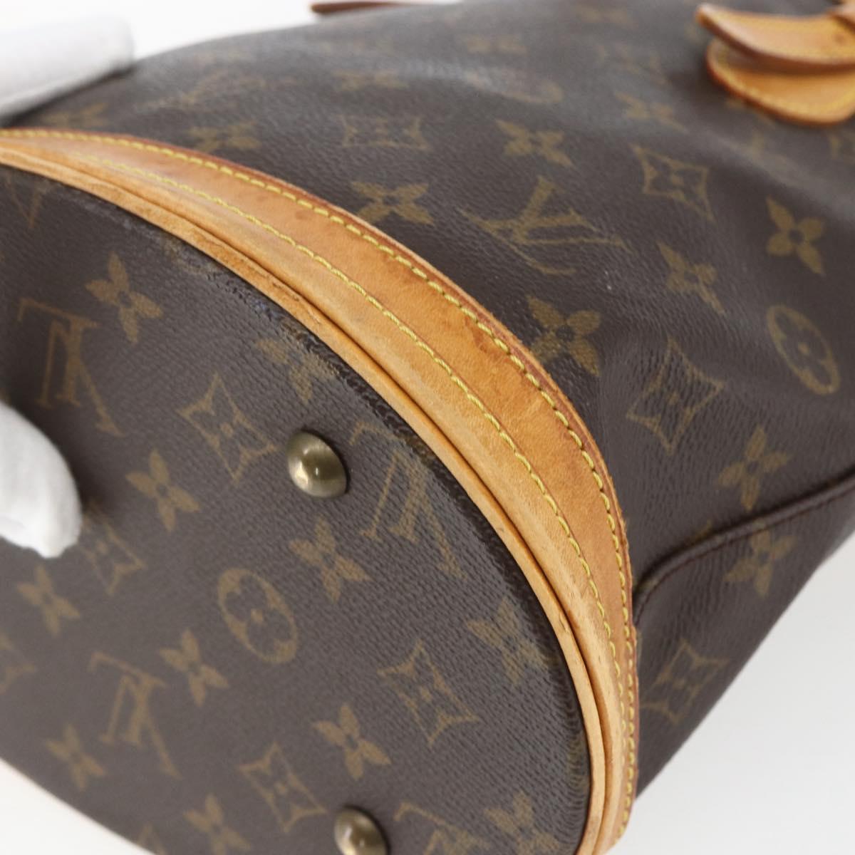 LOUIS VUITTON Monogram Bucket PM Shoulder Bag M42238 LV Auth ep9673