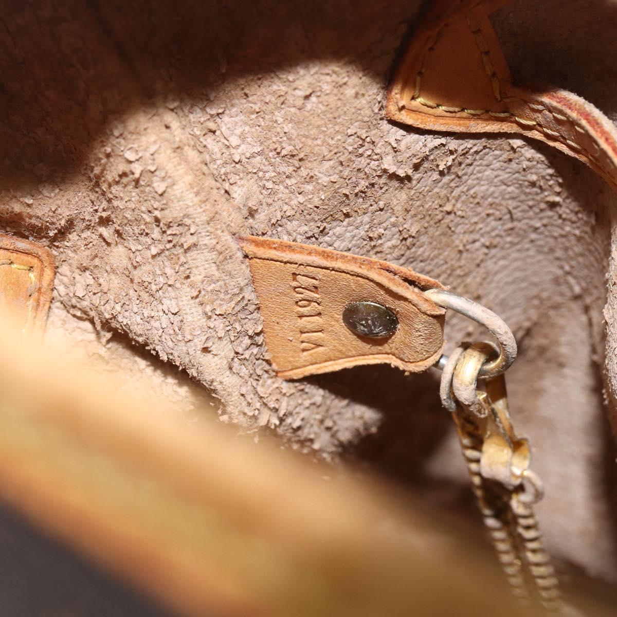 LOUIS VUITTON Monogram Bucket PM Shoulder Bag M42238 LV Auth ep9673