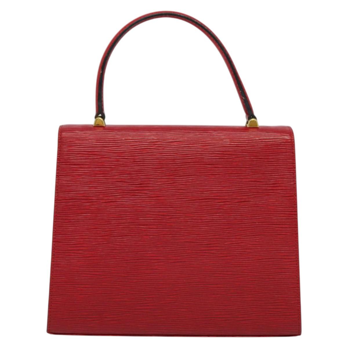 LOUIS VUITTON Epi Malesherbes Hand Bag Red M52377 LV Auth ep9689
