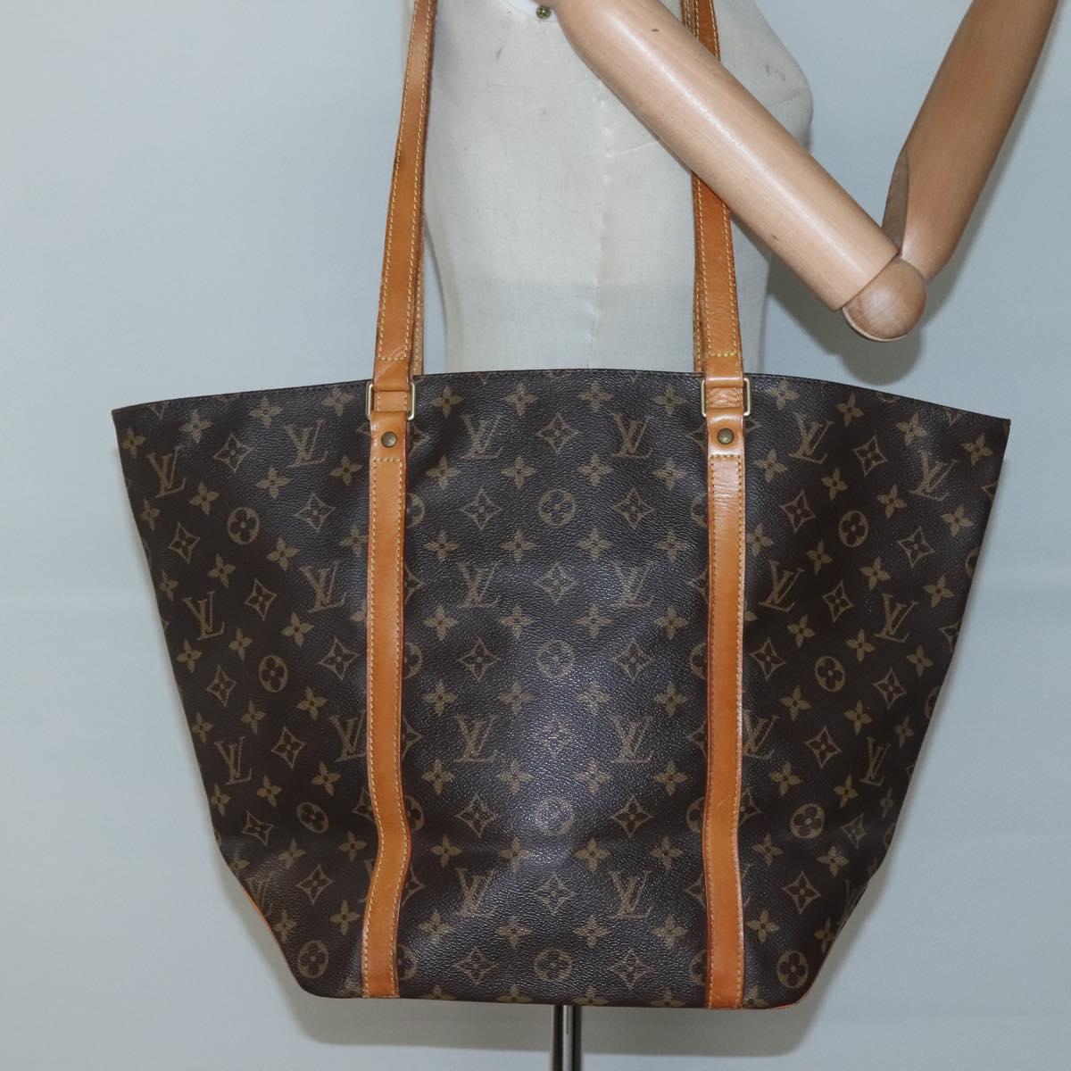 LOUIS VUITTON Monogram Sac Shopping Tote Bag M51108 LV Auth ep9693