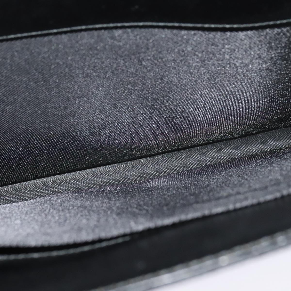 GUCCI GG Canvas Hand Bag Black Silver 015 3708 Auth ep9732