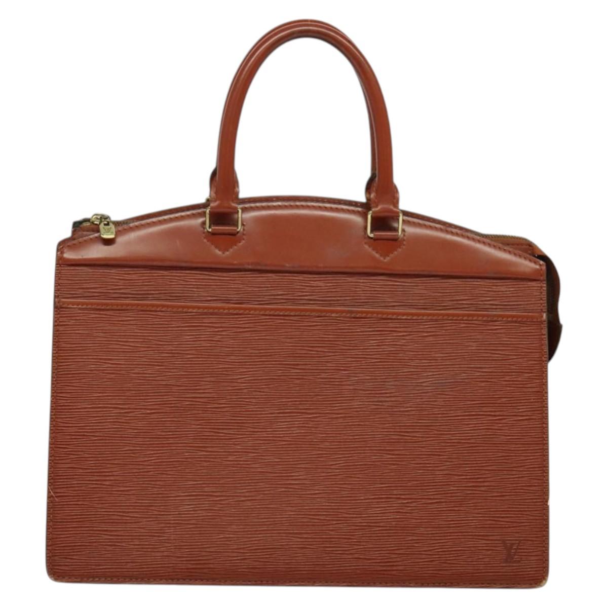 LOUIS VUITTON Epi Riviera Hand Bag Brown M48183 LV Auth ep9737