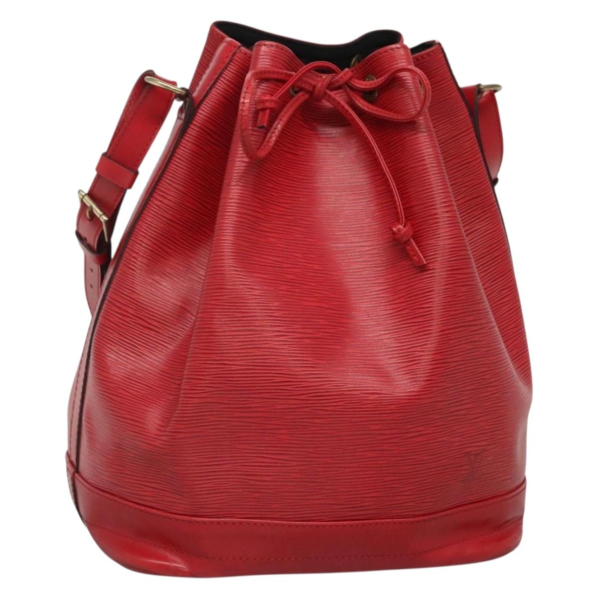 LOUIS VUITTON Epi Noe Shoulder Bag Red M44007 LV Auth ep9815