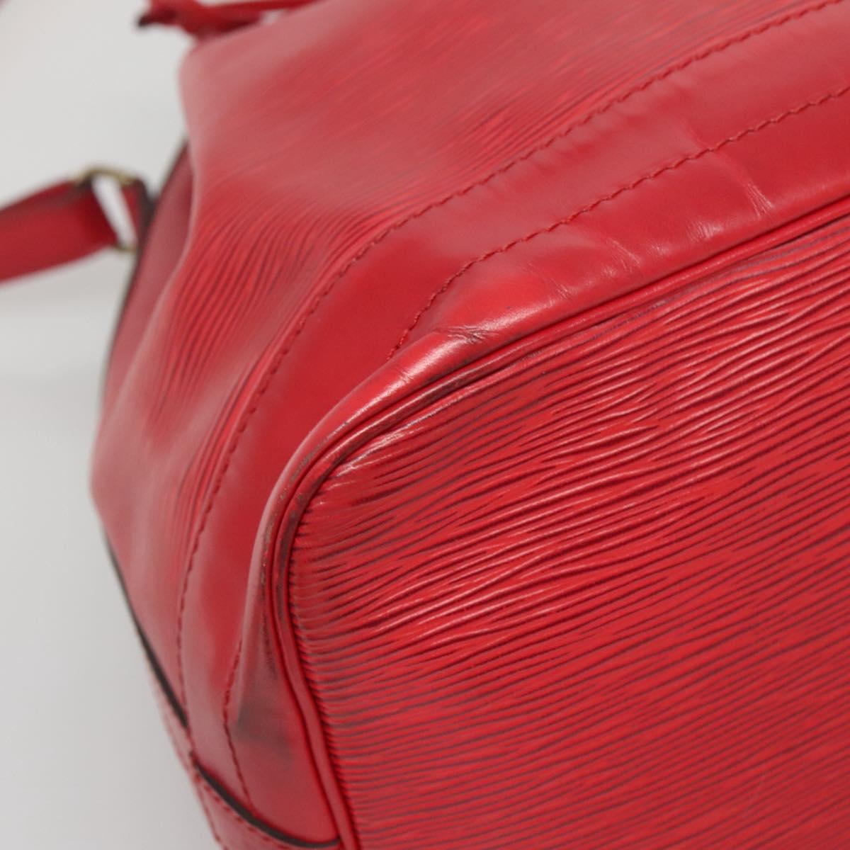 LOUIS VUITTON Epi Noe Shoulder Bag Red M44007 LV Auth ep9815