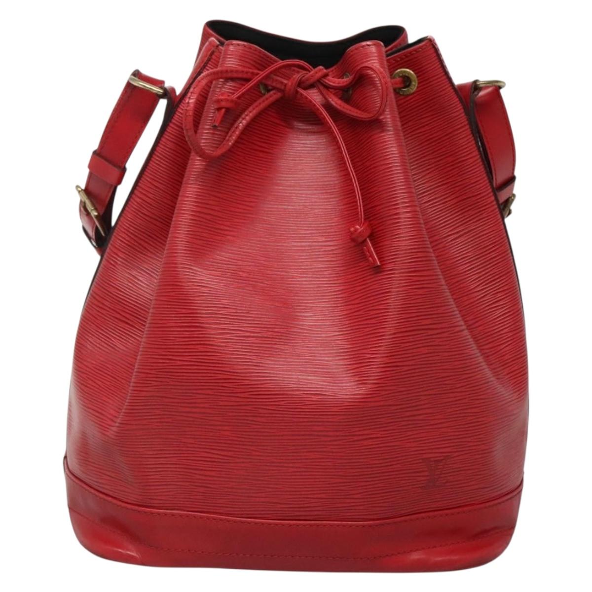 LOUIS VUITTON Epi Noe Shoulder Bag Red M44007 LV Auth ep9815