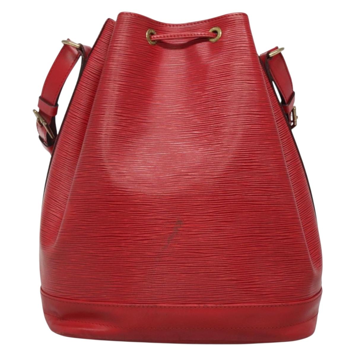 LOUIS VUITTON Epi Noe Shoulder Bag Red M44007 LV Auth ep9815