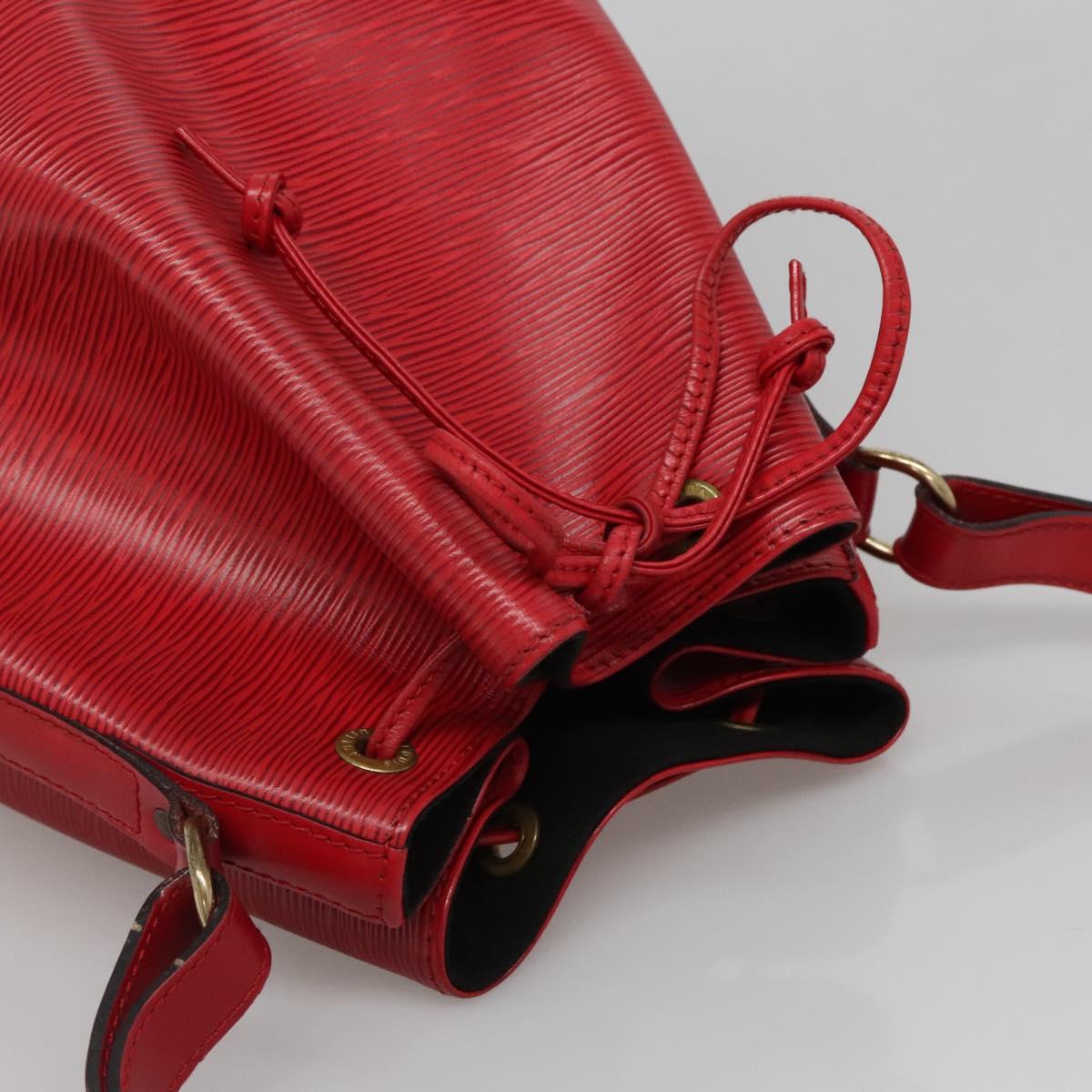 LOUIS VUITTON Epi Noe Shoulder Bag Red M44007 LV Auth ep9815