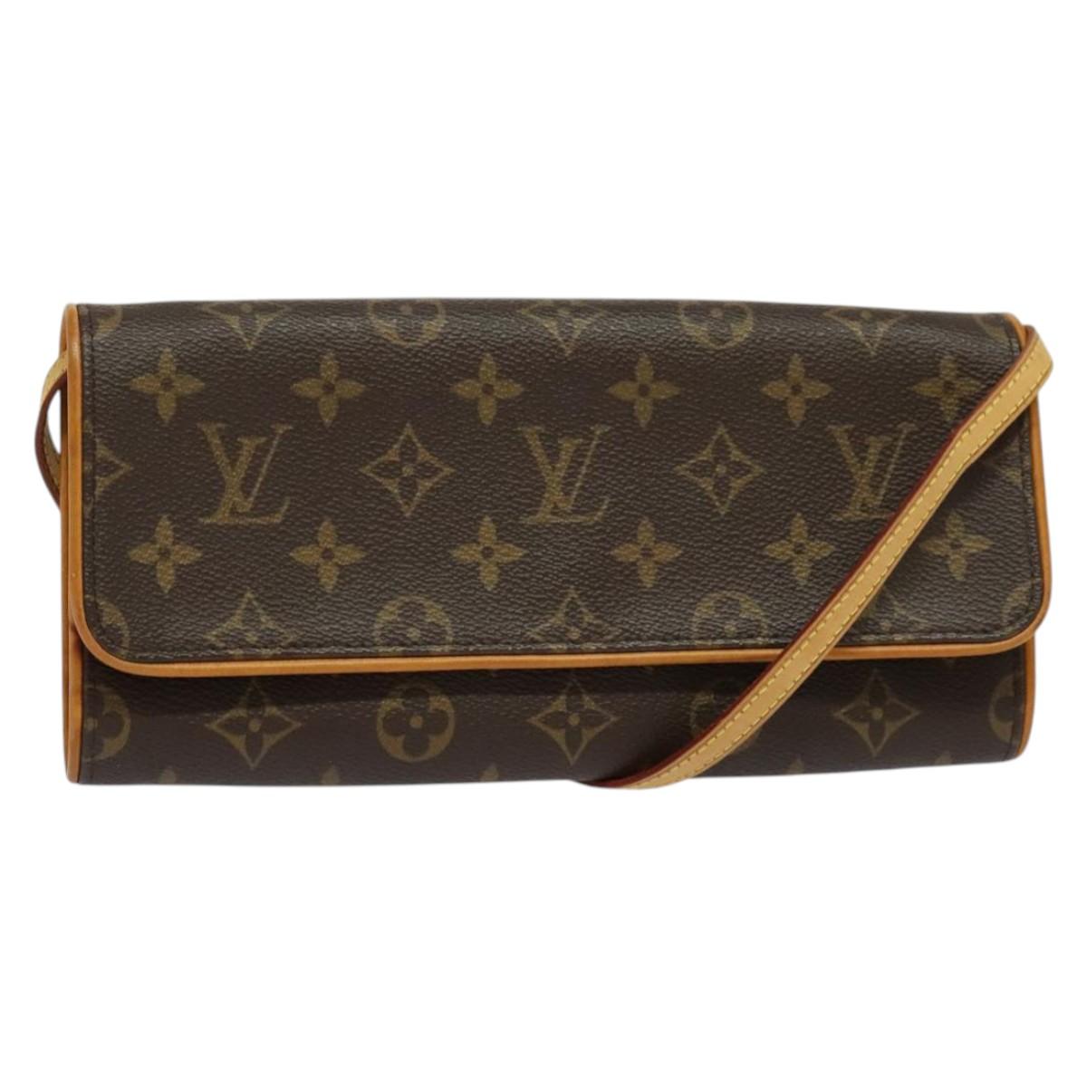 LOUIS VUITTON Monogram Pochette Twin GM Shoulder Bag M51852 LV Auth ep9859