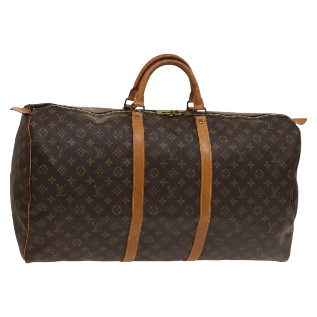LOUIS VUITTON Monogram Keepall 60 Boston Bag M41422 LV Auth ep9860