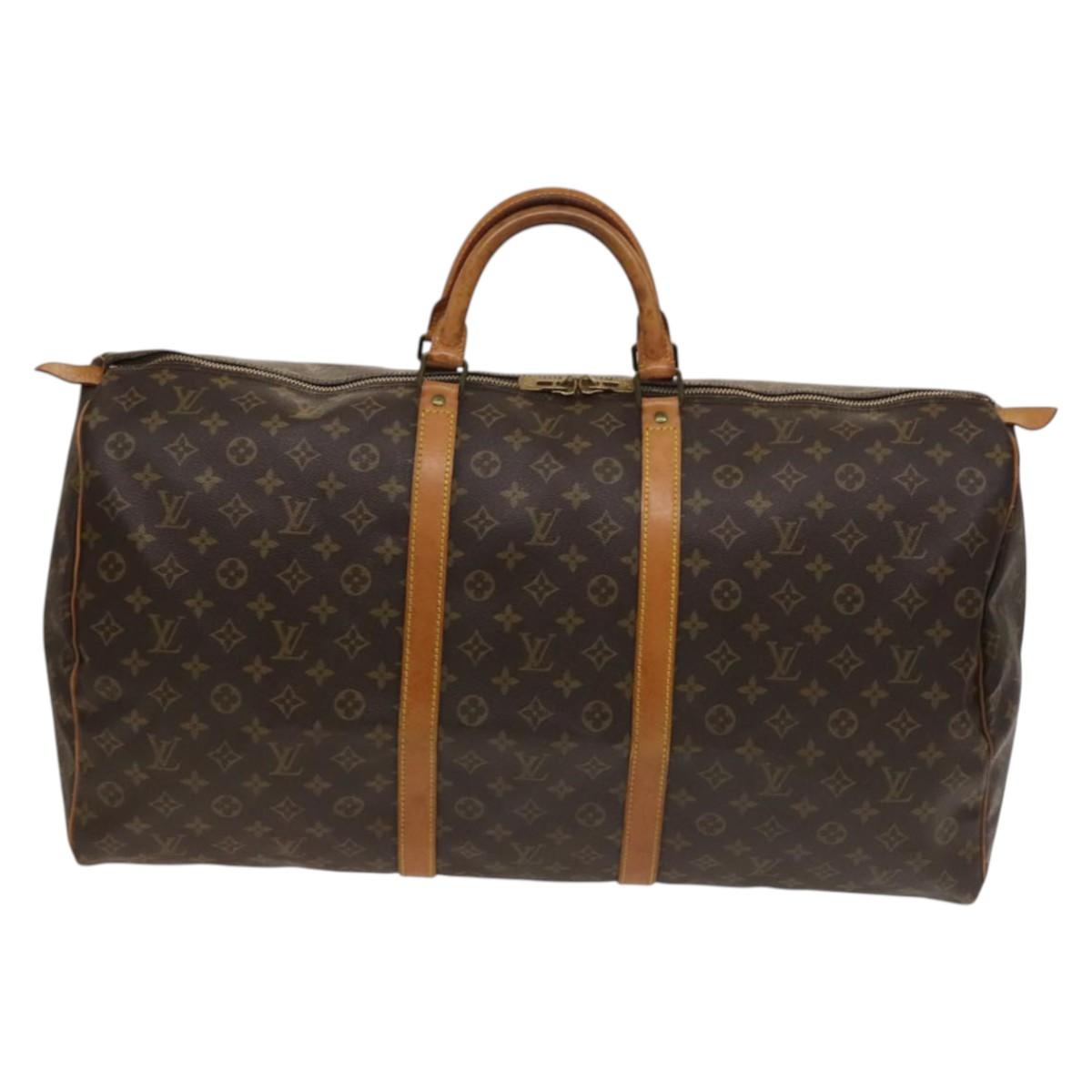 LOUIS VUITTON Monogram Keepall 60 Boston Bag M41422 LV Auth ep9860