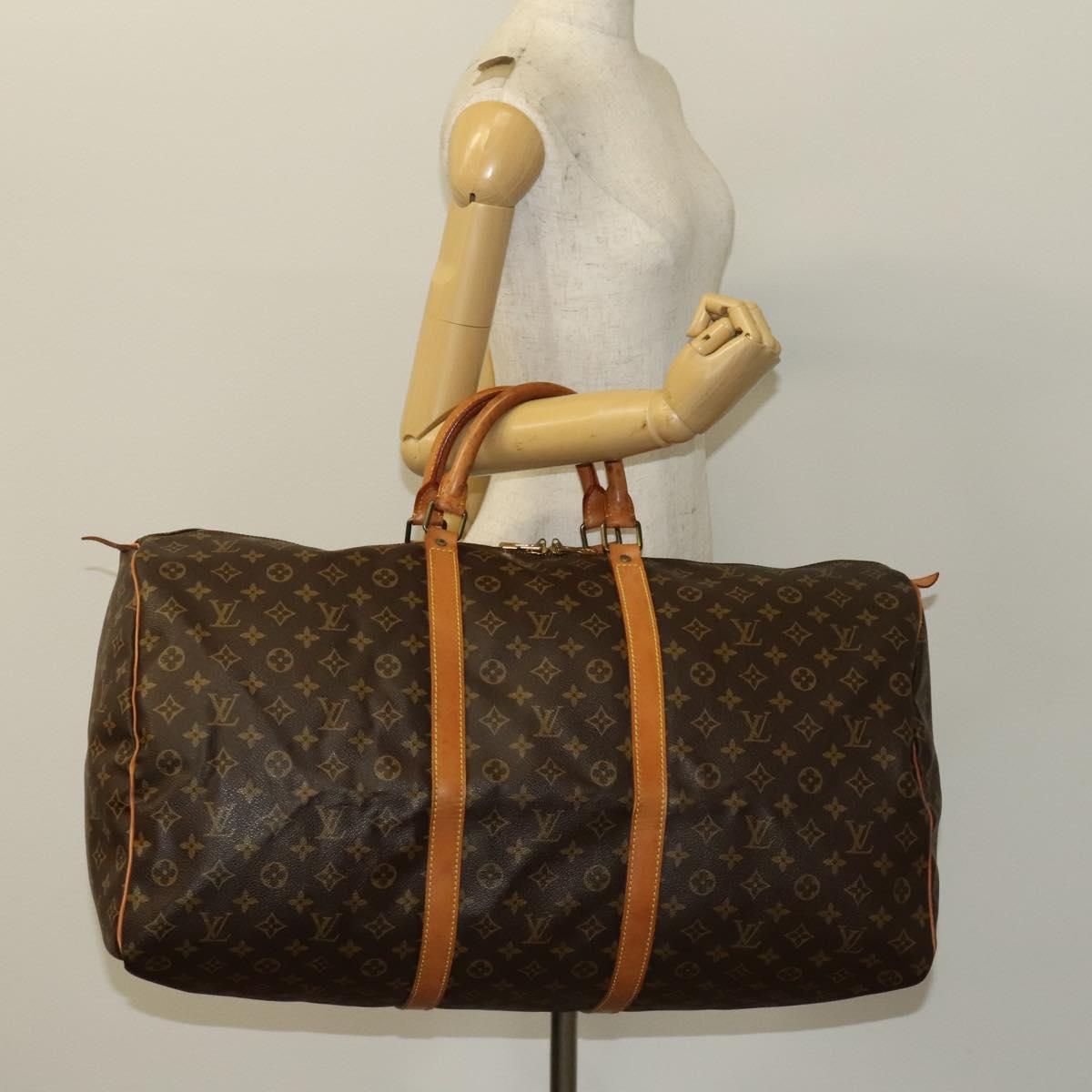 LOUIS VUITTON Monogram Keepall 60 Boston Bag M41422 LV Auth ep9860