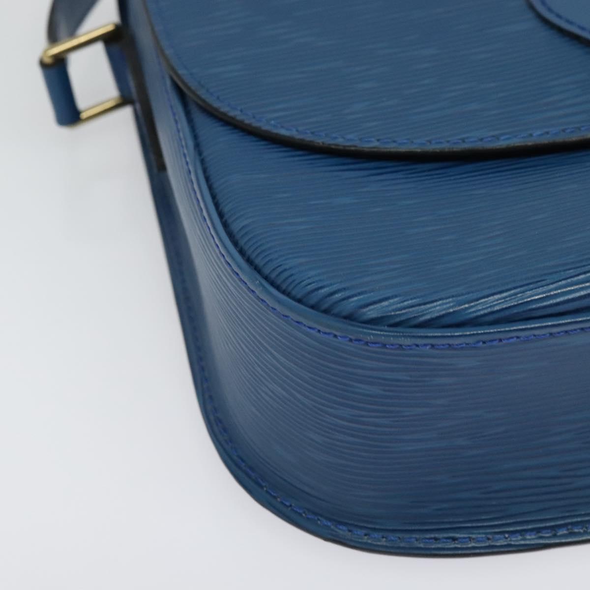 LOUIS VUITTON Epi Saint Cloud GM Shoulder Bag Toledo Blue M52195 LV Auth ep9912