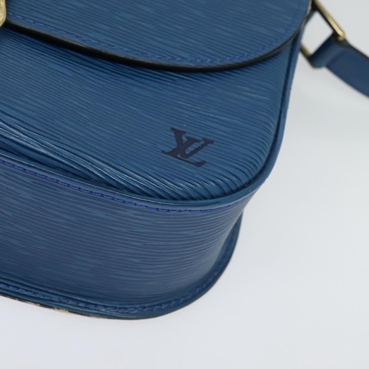 LOUIS VUITTON Epi Saint Cloud GM Shoulder Bag Toledo Blue M52195 LV Auth ep9912