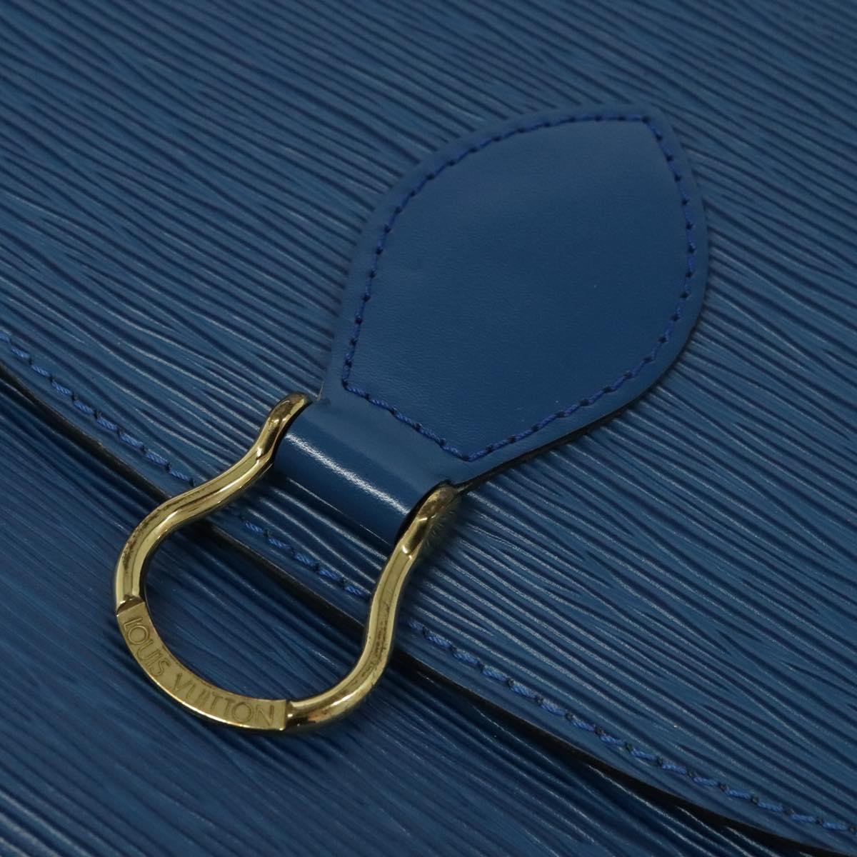 LOUIS VUITTON Epi Saint Cloud GM Shoulder Bag Toledo Blue M52195 LV Auth ep9912