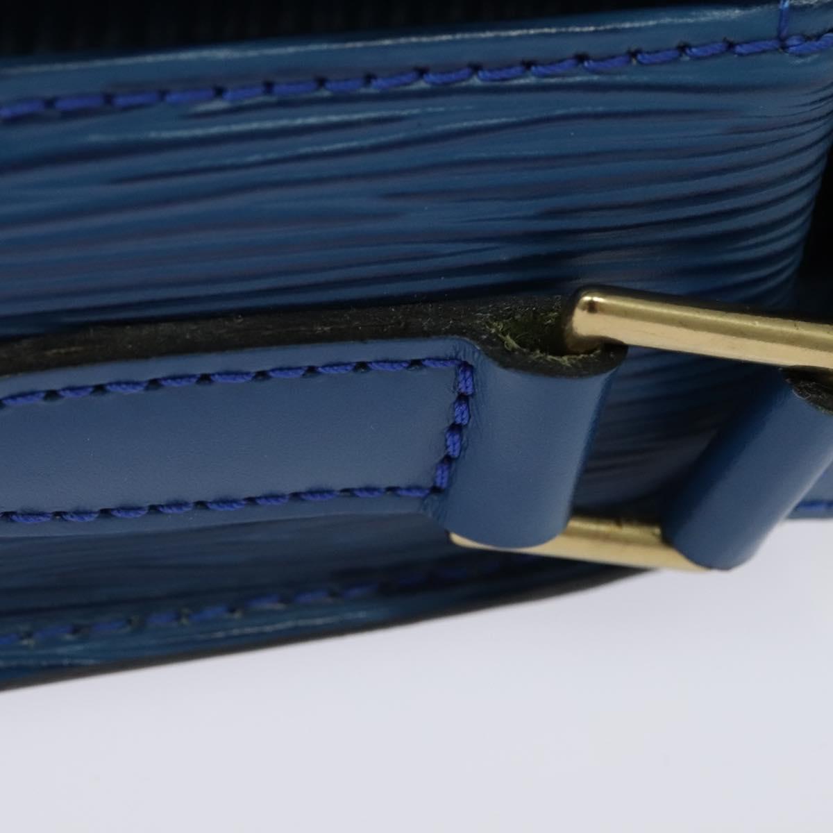 LOUIS VUITTON Epi Saint Cloud GM Shoulder Bag Toledo Blue M52195 LV Auth ep9912
