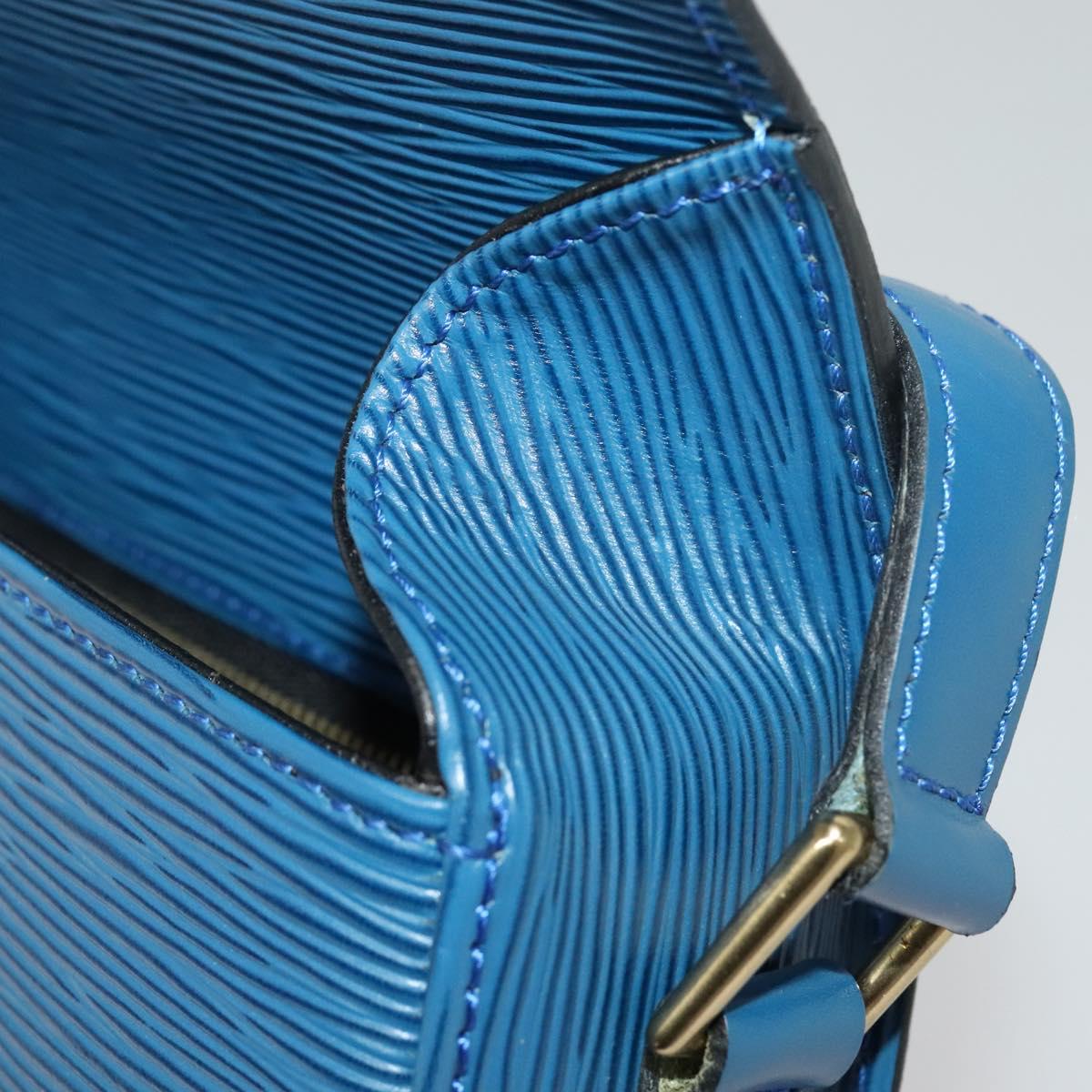 LOUIS VUITTON Epi Saint Cloud GM Shoulder Bag Toledo Blue M52195 LV Auth ep9912