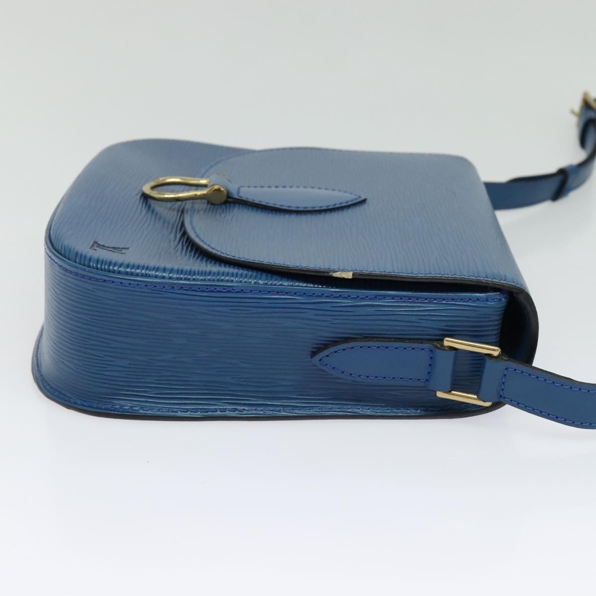 LOUIS VUITTON Epi Saint Cloud GM Shoulder Bag Toledo Blue M52195 LV Auth ep9912