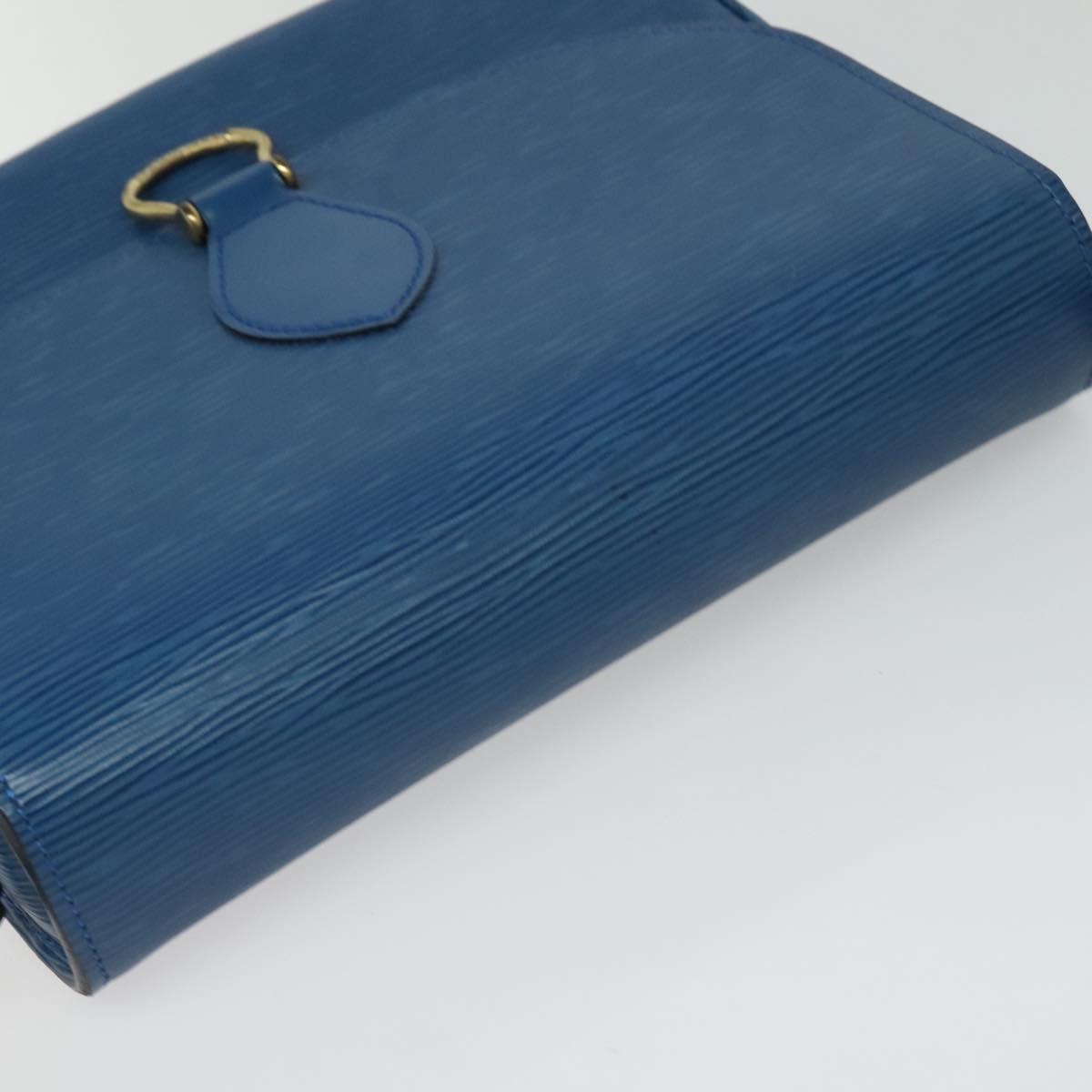 LOUIS VUITTON Epi Saint Cloud GM Shoulder Bag Toledo Blue M52195 LV Auth ep9912
