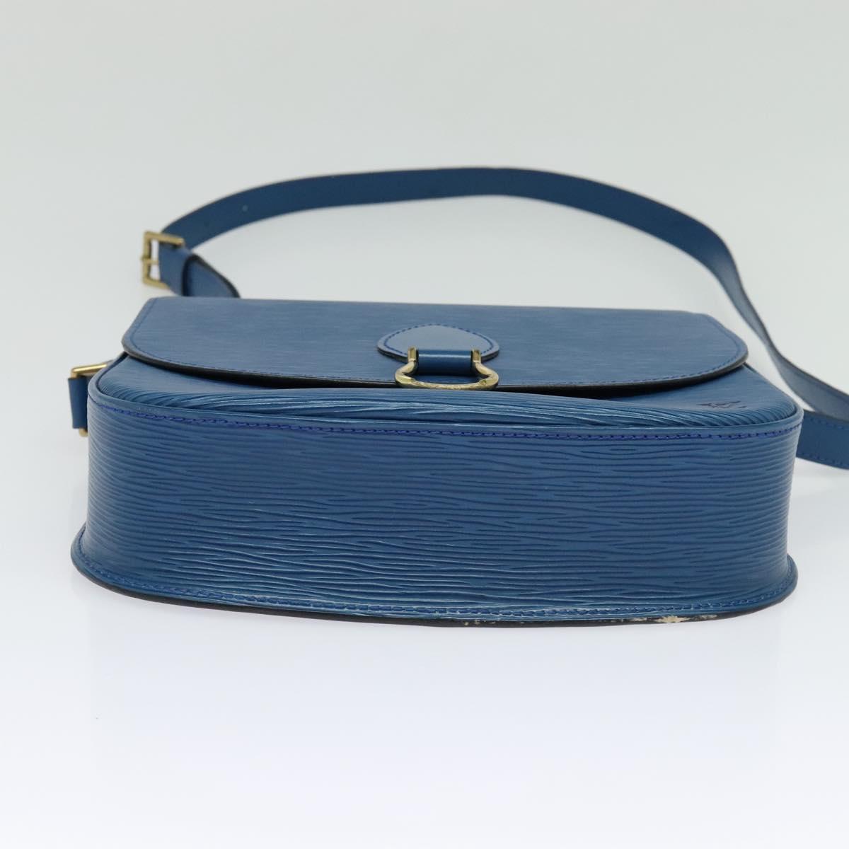 LOUIS VUITTON Epi Saint Cloud GM Shoulder Bag Toledo Blue M52195 LV Auth ep9912