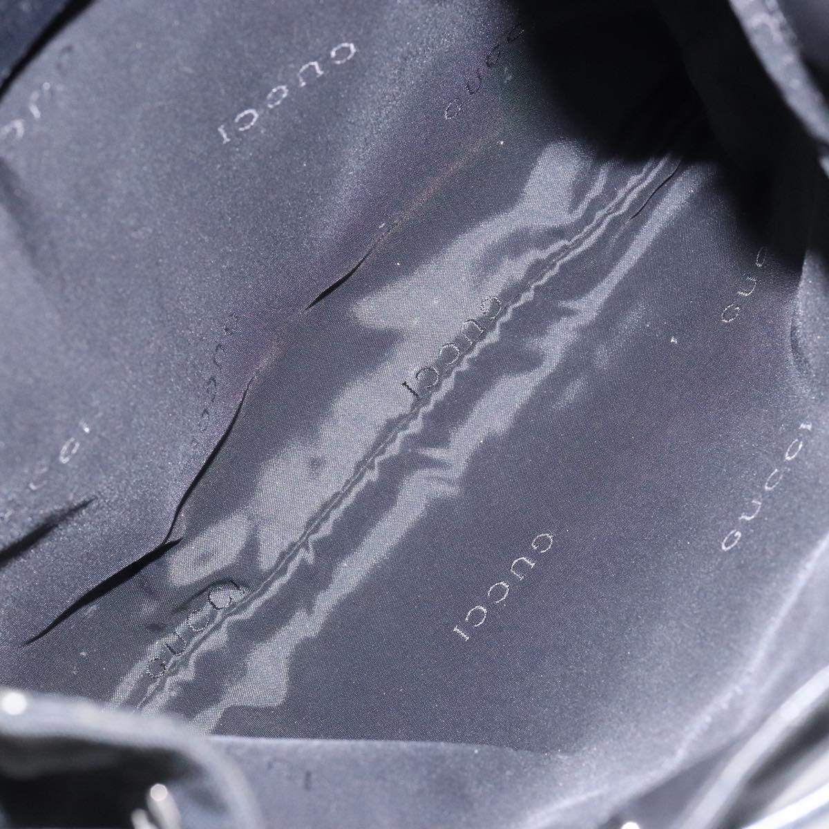 GUCCI Shoulder Bag Canvas Black Silver 001 4021 Auth ep9915