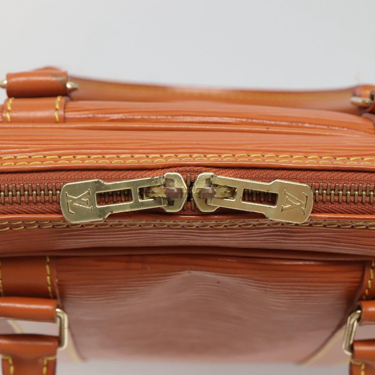 LOUIS VUITTON Epi Porte Documents Voyage Bag Zipangu Gold M54478 LV Auth ep9926