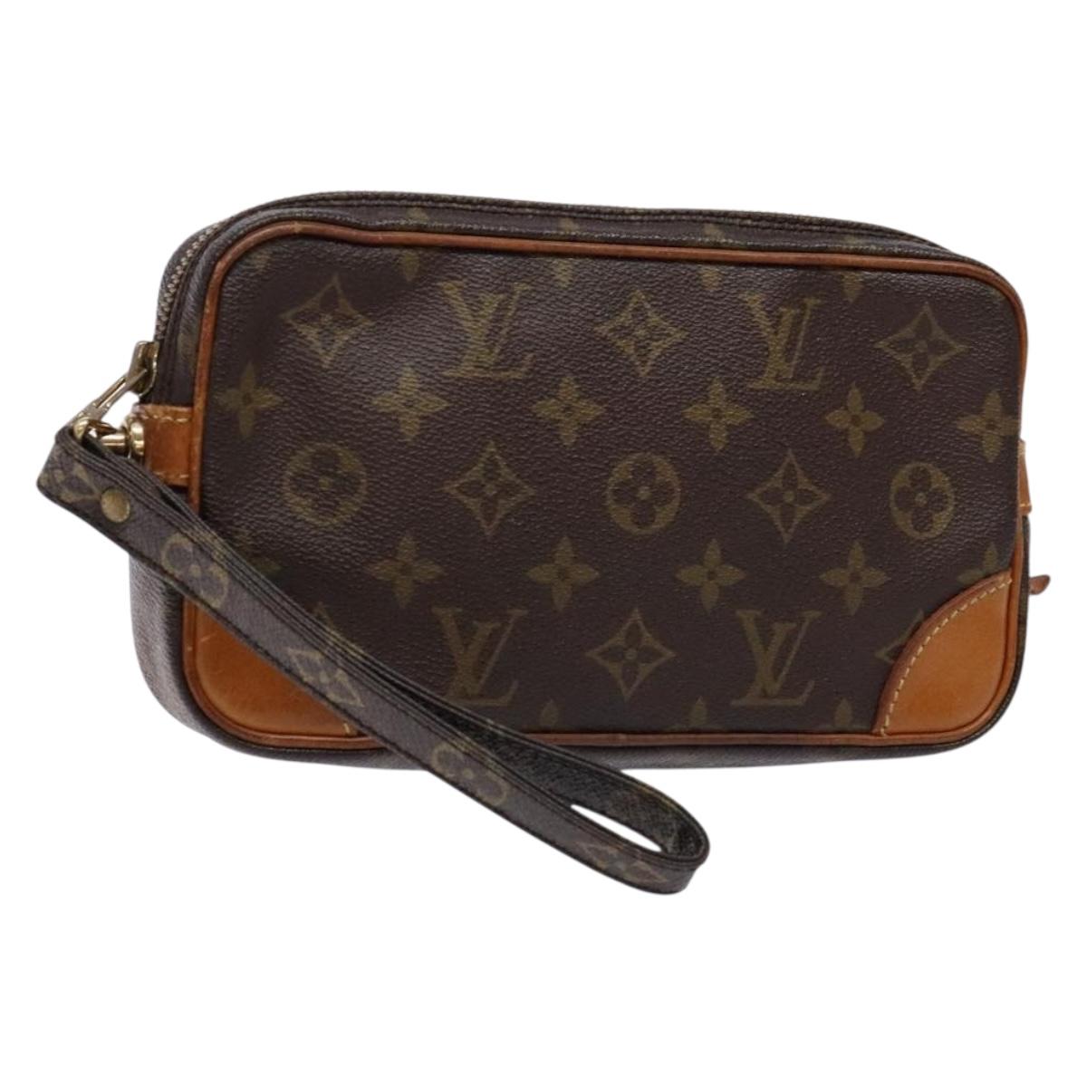 LOUIS VUITTON Monogram Marly Dragonne PM Clutch Bag M51827 LV Auth ep9936