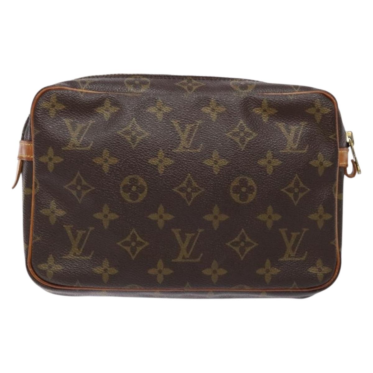 LOUIS VUITTON Monogram Compiegne 23 Clutch Bag M51847 LV Auth ep9937