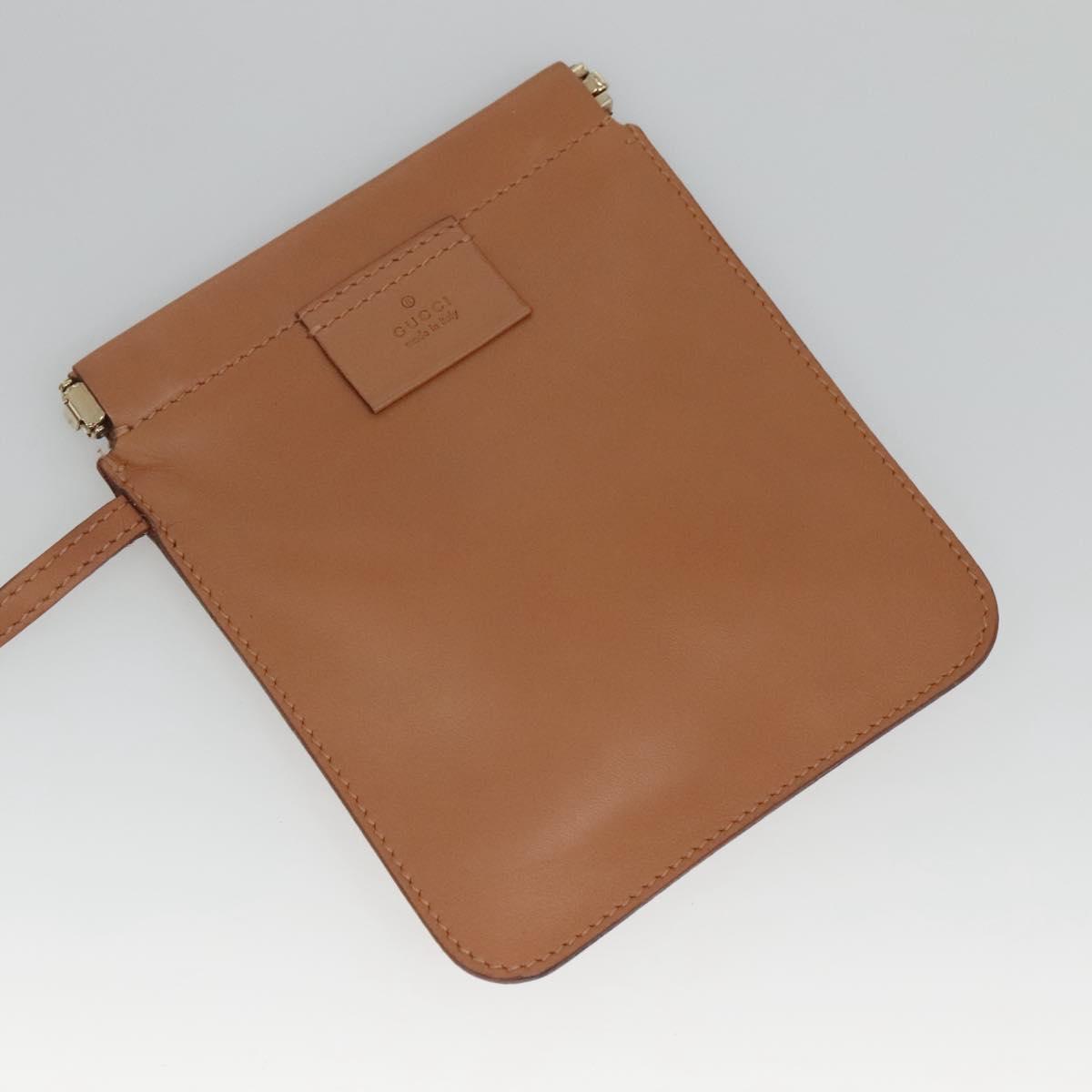GUCCI Hand Bag Leather Beige Gold 94888 Auth ep9939