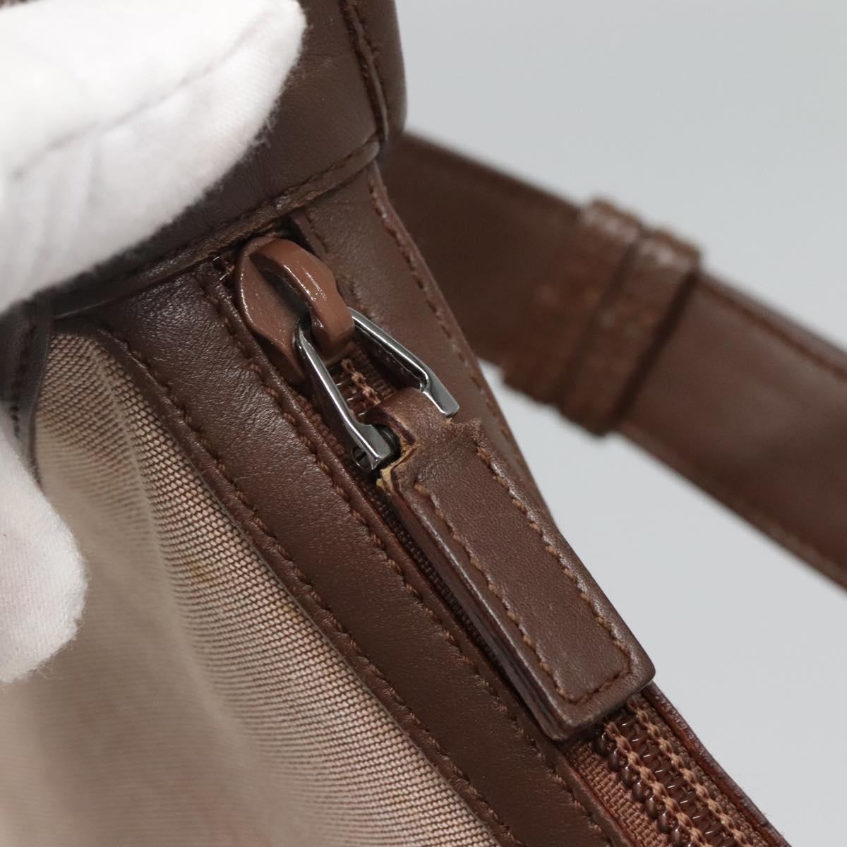 GUCCI Shoulder Bag Canvas Beige Silver 001 4206 Auth ep9960