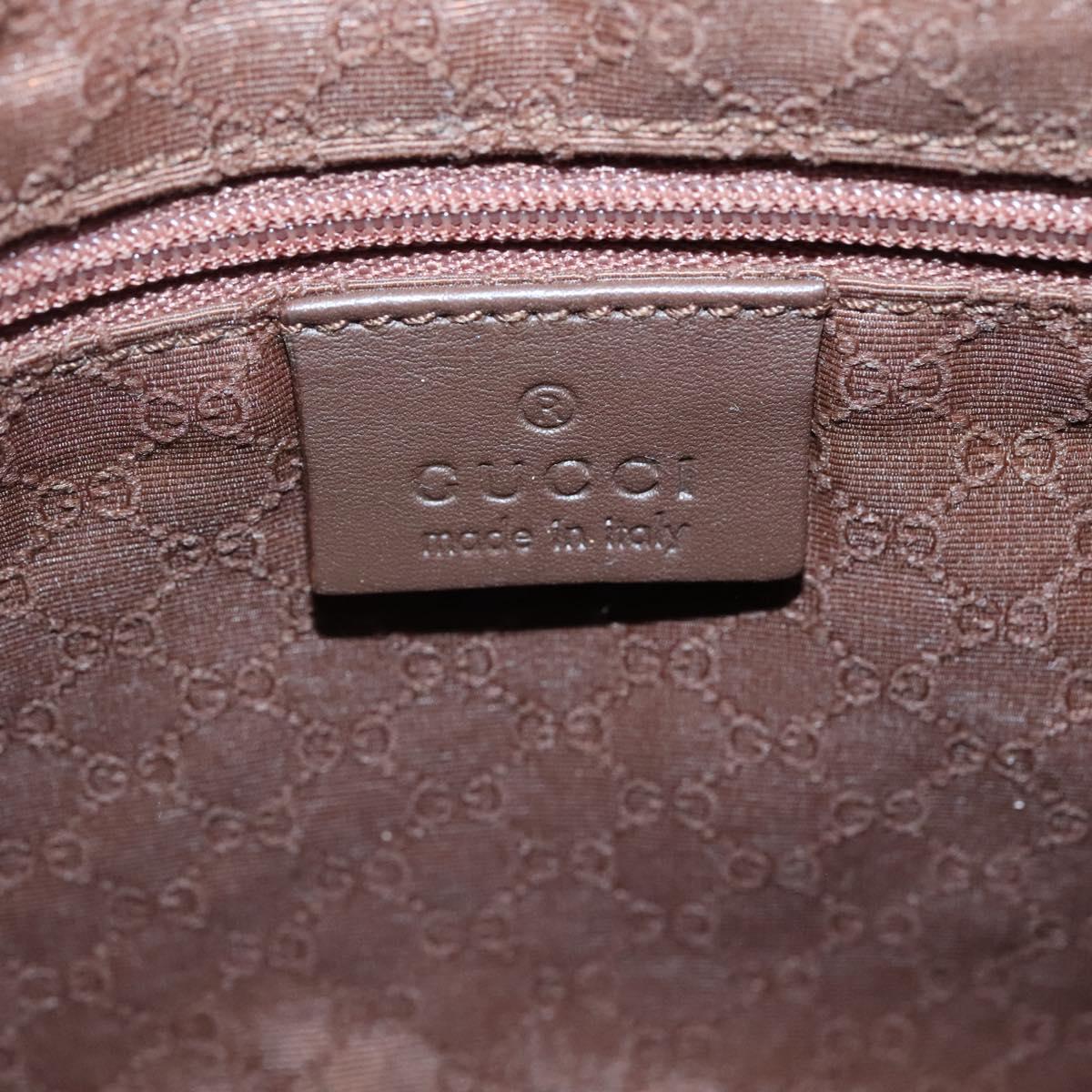 GUCCI Shoulder Bag Canvas Beige Silver 001 4206 Auth ep9960