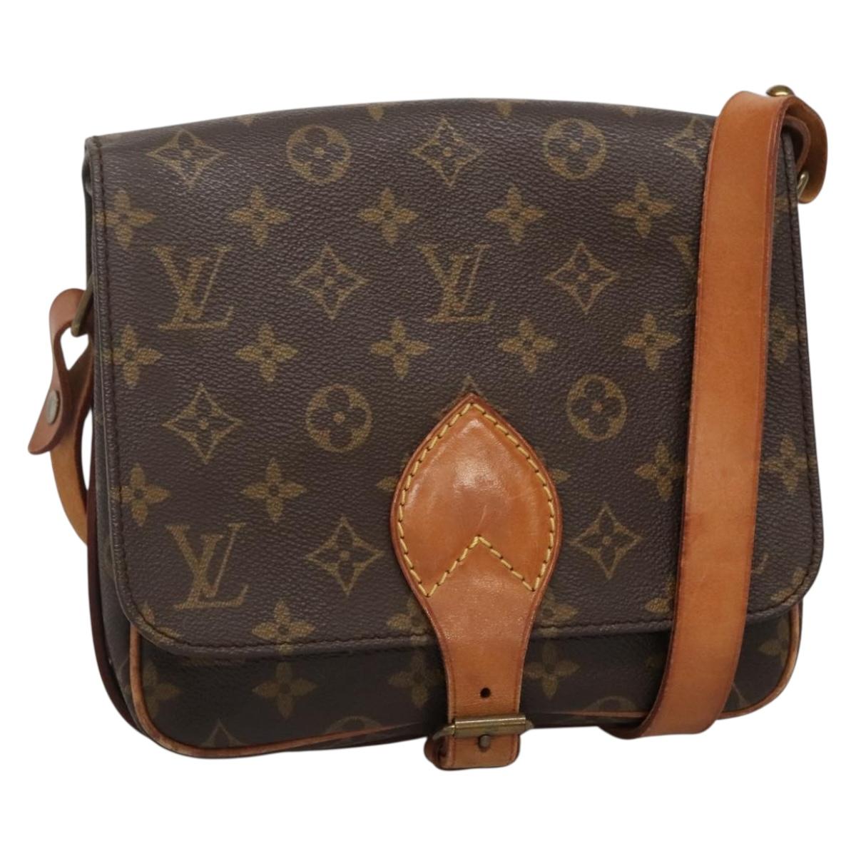 LOUIS VUITTON Monogram Cartouchiere MM Shoulder Bag M51253 LV Auth ep9970