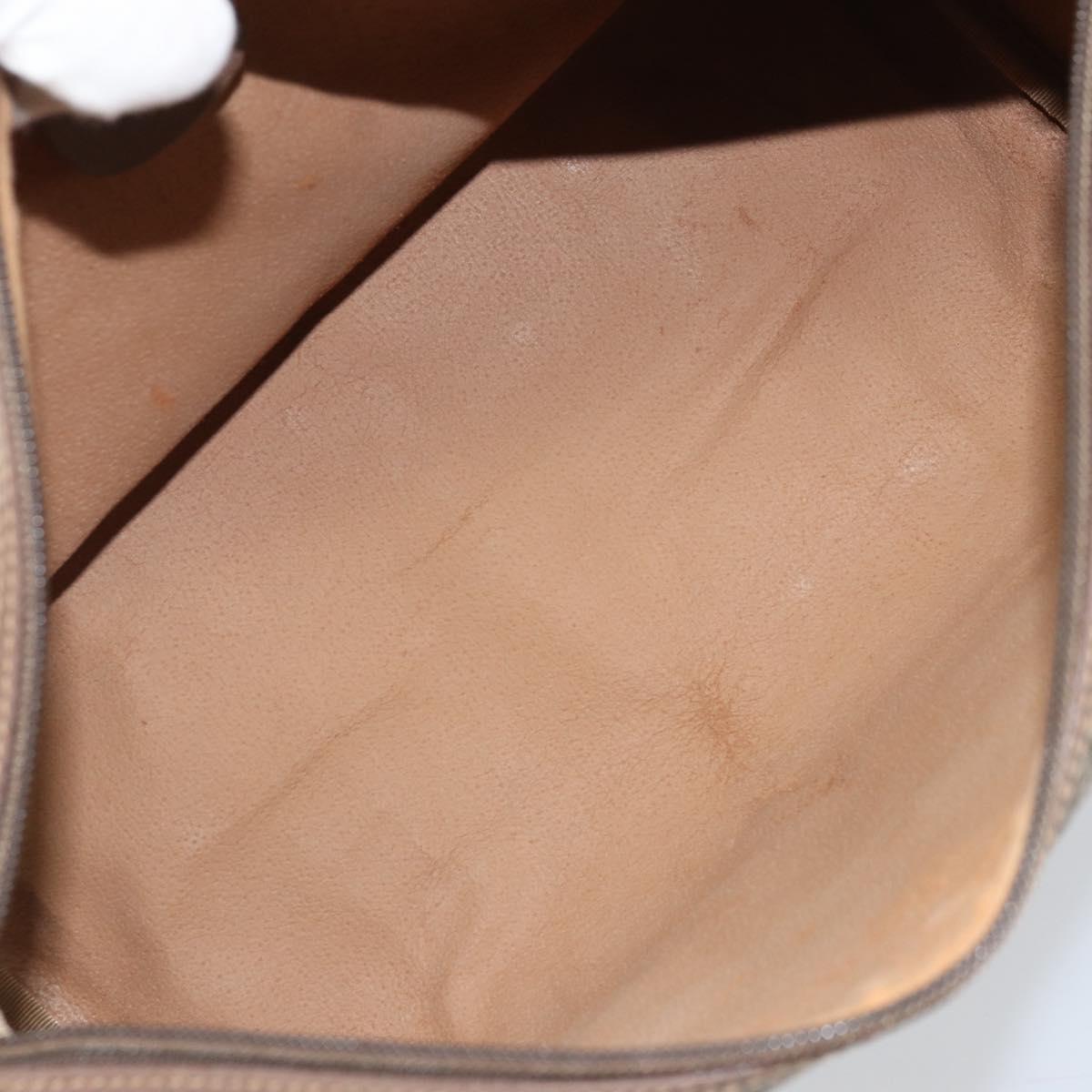 GUCCI GG Supreme Hand Bag PVC Beige Gold 001 39 6842 Auth ep9977